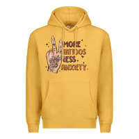 Mustard more tattoos less anxiety Premium Hoodie - MaliasSmallBusiness