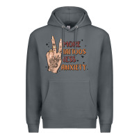 Rock more tattoos less anxiety Premium Hoodie - MaliasSmallBusiness