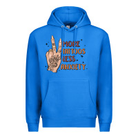 True Royal more tattoos less anxiety Premium Hoodie - MaliasSmallBusiness