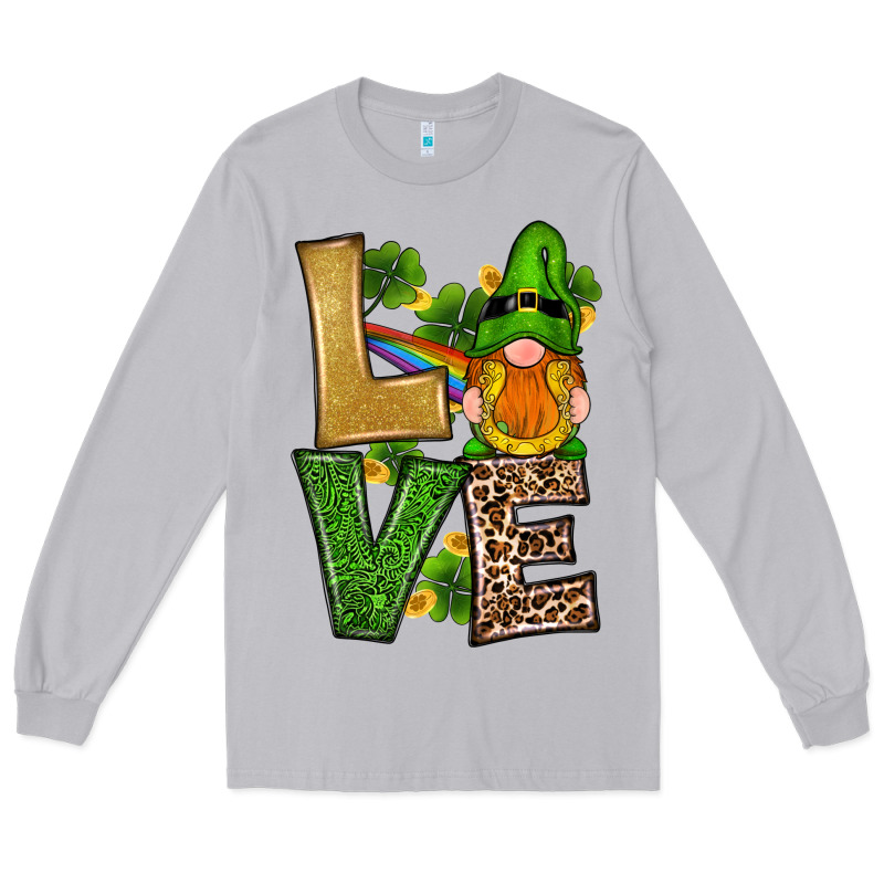 St Patricks Day Gnomes Shamrock Love Long Sleeve Tee by RanaPortraitStore | Teevron