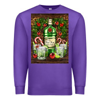 Purple gin tonic cocktail Premium Sweatshirt - AdoDesignShop