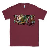 Burgundy love came down holy family Classic Tee - RanaPortraitStore