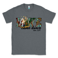 Charcoal Heather love came down holy family Classic Tee - RanaPortraitStore