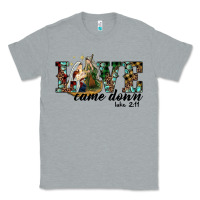 Heather Grey love came down holy family Classic Tee - RanaPortraitStore