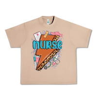Burro nurse lightning bolt Urban Heavy Tee - MaliasSmallBusiness
