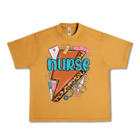 Peanut Butter nurse lightning bolt Urban Heavy Tee - MaliasSmallBusiness