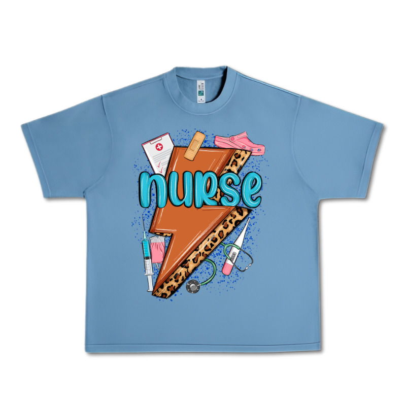 Nurse Lightning Bolt Urban Heavy Tee by MaliasSmallBusiness | Teevron
