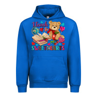 Cobalt i teach sweethearts Urban Hoodie - NancyCooperArtShop
