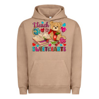 Pigment Burro i teach sweethearts Urban Hoodie - NancyCooperArtShop