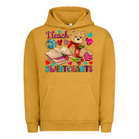 Pigment Peanut Butter i teach sweethearts Urban Hoodie - NancyCooperArtShop