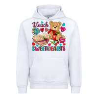 White i teach sweethearts Urban Hoodie - NancyCooperArtShop