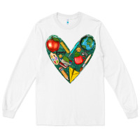 White teacher  heart Long Sleeve Tee - texasbilliewilder