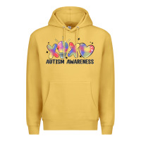 Antique Gold autism awareness Premium Hoodie - MaliasSmallBusiness