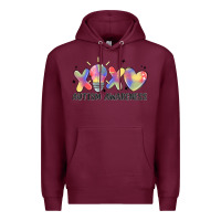 Burgundy autism awareness Premium Hoodie - MaliasSmallBusiness