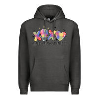 Charcoal Heather autism awareness Premium Hoodie - MaliasSmallBusiness
