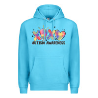 Ocean Blue autism awareness Premium Hoodie - MaliasSmallBusiness