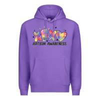 Purple autism awareness Premium Hoodie - MaliasSmallBusiness