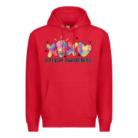 Red autism awareness Premium Hoodie - MaliasSmallBusiness