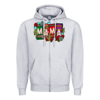 Heather Grey mama chingona Zipper Hoodie - CTS Tumbler Store