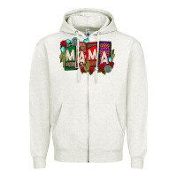 Oatmeal Heather mama chingona Zipper Hoodie - CTS Tumbler Store