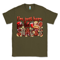 Army Green i'm just here for the snacks american football Classic Tee - Zillion Design Studio