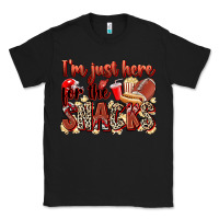 Black i'm just here for the snacks american football Classic Tee - Zillion Design Studio