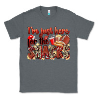 Charcoal Heather i'm just here for the snacks american football Classic Tee - Zillion Design Studio