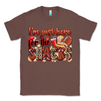 Chestnut i'm just here for the snacks american football Classic Tee - Zillion Design Studio