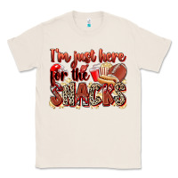 Natural i'm just here for the snacks american football Classic Tee - Zillion Design Studio
