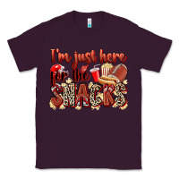 Plum i'm just here for the snacks american football Classic Tee - Zillion Design Studio