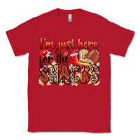 Red i'm just here for the snacks american football Classic Tee - Zillion Design Studio