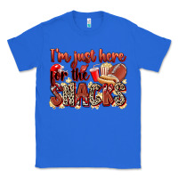 True Royal i'm just here for the snacks american football Classic Tee - Zillion Design Studio