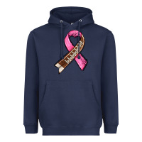 Navy breast cancer sport ribbons Heavyweight Hoodie - AdoDesignShop