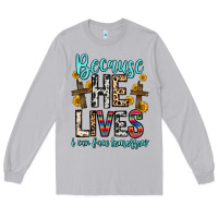 Moon Dust because he lives i can face tomorrow Long Sleeve Tee - Zillion Design Studio