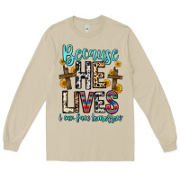 Mushroom because he lives i can face tomorrow Long Sleeve Tee - Zillion Design Studio