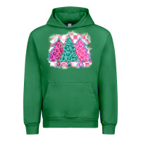 Emerald christmas leopard trees Urban Hoodie - MaliasSmallBusiness