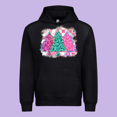Christmas Leopard Trees Urban Hoodie Designed By Maliassmallbusiness