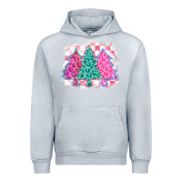 Heather Grey christmas leopard trees Urban Hoodie - MaliasSmallBusiness