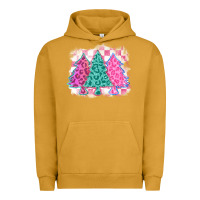 Pigment Peanut Butter christmas leopard trees Urban Hoodie - MaliasSmallBusiness