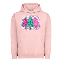 Pigment Salmon christmas leopard trees Urban Hoodie - MaliasSmallBusiness