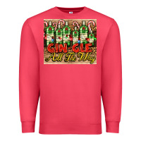 Cardinal GIN GLE Christmas gin bottles Premium Sweatshirt - AdoDesignShop