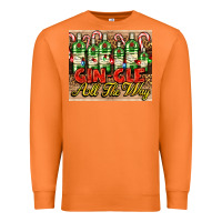 Carrot GIN GLE Christmas gin bottles Premium Sweatshirt - AdoDesignShop