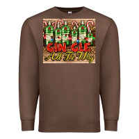 Chestnut GIN GLE Christmas gin bottles Premium Sweatshirt - AdoDesignShop