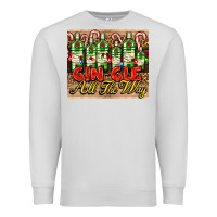 Dove Grey GIN GLE Christmas gin bottles Premium Sweatshirt - AdoDesignShop