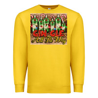 Lemon GIN GLE Christmas gin bottles Premium Sweatshirt - AdoDesignShop