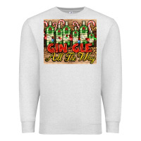 Oatmeal Heather GIN GLE Christmas gin bottles Premium Sweatshirt - AdoDesignShop