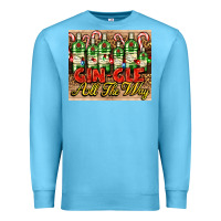 Ocean Blue GIN GLE Christmas gin bottles Premium Sweatshirt - AdoDesignShop