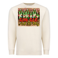 Sandshell GIN GLE Christmas gin bottles Premium Sweatshirt - AdoDesignShop