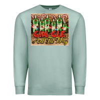 Seafoam GIN GLE Christmas gin bottles Premium Sweatshirt - AdoDesignShop