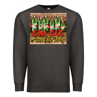Smoke GIN GLE Christmas gin bottles Premium Sweatshirt - AdoDesignShop